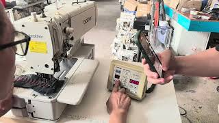 Brother 800A Secondhand Buttonhole Sewing Machine Tomsewing [upl. by Nolana931]