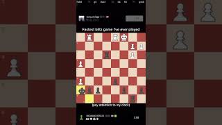 Fastest blitz game Ive ever played chess shorts [upl. by Carper]