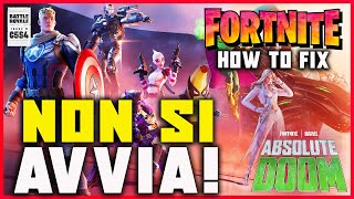 FORTNITE NON SI APRE  ERRORE ALLAVVIO E COME RISOLVERE  FACILE E VELOCE SUL COMPUTER  TUTORIAL [upl. by Ivor]