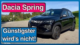 Dacia Spring Electric Das günstigste Elektroauto [upl. by Anyahs]