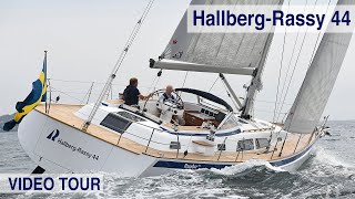 HallbergRassy 44 Video tour [upl. by Krilov474]