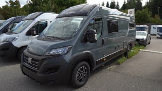 Wohnmobil Kastenwagen 2023 Pössl Summit Prime 640 2023 Fiat Ducato 8 Längsbetten KomfortBad [upl. by Modeerf]