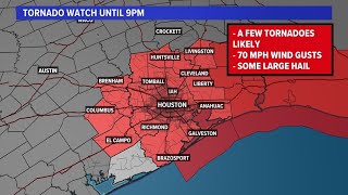 LIVE TEAM COVERAGE Tracking severe weather across the Houston area [upl. by Wylen]