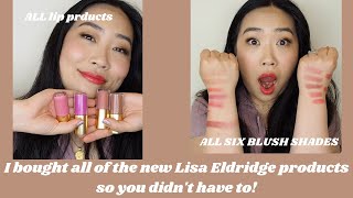 NEW Lisa Eldridge ReleaseALL 6 shades of blushes ALL lipglosses and lipsticks TWO highlighters [upl. by Onabru]