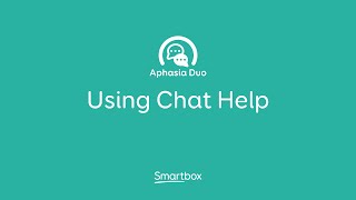 Using the Chat Help area of Aphasia Duo [upl. by Notrom]