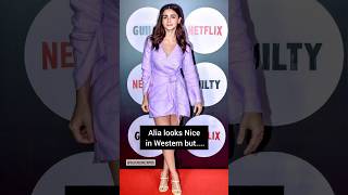 ❣️ Alia Bhatt in Western vs Indian attire aliabhatt shorts indianwear [upl. by Drewett]