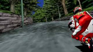 Model 2 Emulator Manx TT Superbike Demo [upl. by Nylrebma]