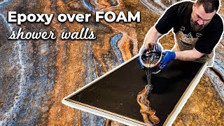 Foam Shower Walls  Epoxy Design Ideas [upl. by Nitz]