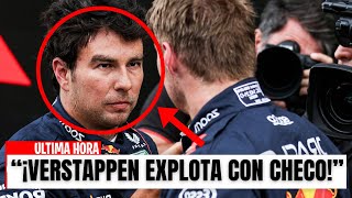 F1 HOY ¡VERSTAPPEN FURIOSO DEL GRAN DESEMPEÑO DE CHECO PÉREZ [upl. by Stanwinn]