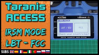 FRSKY ACCESS Taranis Region FIX ISRM Firmware LBT  FCC [upl. by Greenquist614]