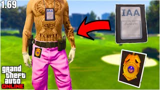 UPDATED HOW TO GET THE IAA BADGE ON ANY OUTFIT GLITCH IN GTA 5 ONLINE 169 No Transfer [upl. by Ontina]