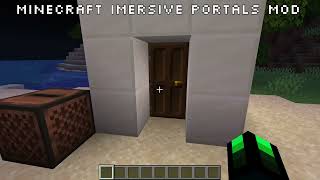 immersive portals mod Minecraft [upl. by Burrell]