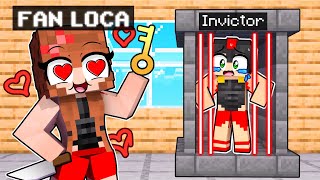 ENCERRADO en la PRISION de Mi FAN LOCA POPULAR 💘😱 MINECRAFT [upl. by Agnella]