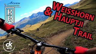 Weisshorn amp Hauptji Trail 5amp6  MTB Flow Trail with fast sections  ArosaLenzerheide Switzerland [upl. by Culbertson]