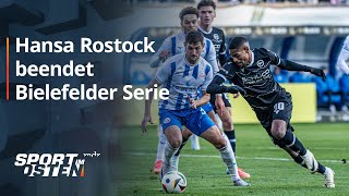 Hansa Rostock beendet Bielefelder Erfolgsserie  Sport im Osten  MDR [upl. by Gundry]