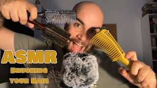 ASMR  Brushing your Hair 3 different brushes [upl. by Ytirahc277]