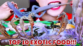 ASMR TOP 10 OF EXOTIC FOODS ON LINH ASMR CHANNEL  LINH ASMR [upl. by Whitebook]