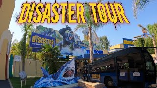 Movieland Park 2024 NEW RIDE  Disaster  The Blockbuster Tour Onride  Gelenkbus Themenfahrt🤘 [upl. by Ahsinauq]