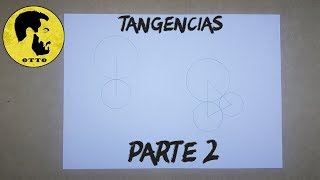 Tres circunferencias tangentes tangencias Parte 2 [upl. by Imij]