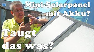 KleinstSolarpanel mit Akku  Taugt das was ALLPOWERS 5V 21W Solar Panel AP SP002 für Festivals [upl. by Fee947]