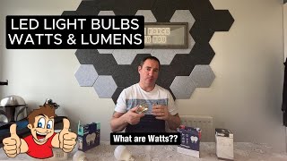 How watts work and save money with LED bulbs [upl. by Gwenneth]