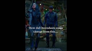 How did it change so much 😭 fyp descendants song shorts [upl. by Aikaz]