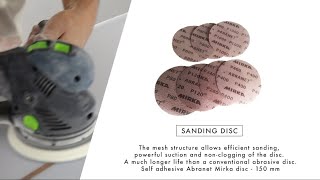 HOW TO  Sanding disc Abranet Mirka [upl. by Nylaras]