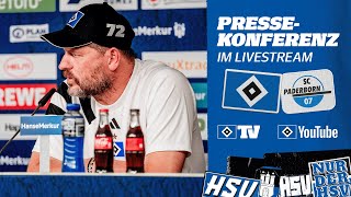 RELIVE PRESSEKONFERENZ I HSV vs SC Paderborn I 7 Spieltag [upl. by Garibull989]