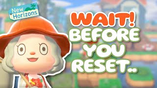 BEFORE You RESET Your Island ⚠️ 5 TIPS 🌻  Animal Crossing New Horizons [upl. by Forest]