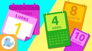 DÍAS de la SEMANA y MESES del AÑO para niños 📅 Recopilación 📆 Lunes martes miércoles jueves [upl. by Galven]