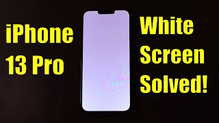 How to Fix iPhone 13 Pro White Screen Using a Jumper Wire [upl. by Ailegnave]