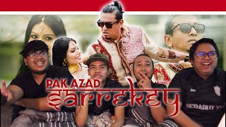 Pak Azad  Sarrekey Official Music Video REACTION  Serabut React [upl. by Devy392]