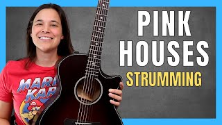 HOW TO STRUM Pink Houses Guitar Lesson  COOL Intro Lick [upl. by Moir]