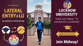 Without Entrance Admission in LU  Lateral Entry in Lucknow University 2024 [upl. by Noir59]