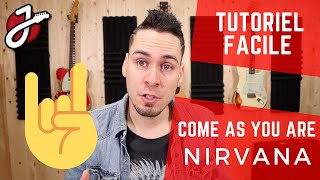 APPRENDRE « COME AS YOU ARE » DE NIRVANA À LA GUITARE  Cours de guitare  Tutoriel et Tablature [upl. by Yemorej]