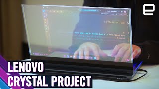 Lenovo’s Project Crystal is the first laptop in the world with a transparent microLED display [upl. by Castra]