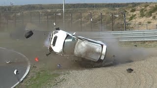 Ford Focus Crash and Roll  Zandvoort  Vrij Rijden [upl. by Nomyaw224]