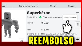 Como Reembolsar un Objeto en Roblox 2024😲😍 [upl. by Nawek]