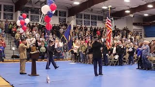 Veterans honored at Corvallis High School assembly [upl. by Ssew35]