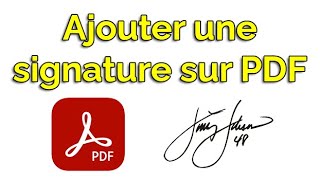 Comment ajouter une signature sur un PDF insérer signature PDF en ligne [upl. by Ilocin]