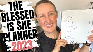 The Blessed Is She Catholic Planner 2023 Review  Flip Through [upl. by Illak]