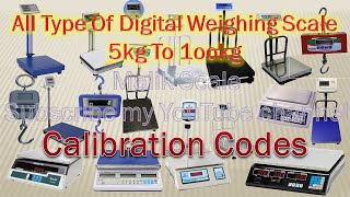 Calibration code or password all type of digital weighing scale by malikscale [upl. by Wurster]