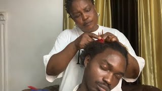 ASMR  BRAIDS TAKEDOWN SCALP SCRATCHING  Natural Sound  No Talking [upl. by Cal]