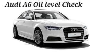 Audi A6 Oil Level Check [upl. by Nivri]