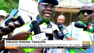 Obuasi Gov’t will not allow illegal miners collapse Anglogold Ashanti mine – Abu Jinapor 5623 [upl. by Carmelle]