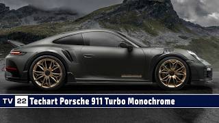 MOTOR TV22 Techart sieht schwarz Der Porsche 911 Turbo Monochrome [upl. by Hewes]