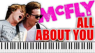 MCFLY  All About You  PIANO COVER Tom Fletcher amp Danny Jones vocals [upl. by Ienttirb]