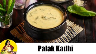 पालक कढ़ी Palak Kadhi  Spinach Curd Curry  Spinach Yoghurt Curry by Tarla Dalal [upl. by Arfihs956]