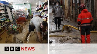 Thousands evacuated as Málaga hit with torrential rain following Spain deadly floods  BBC News [upl. by Eldwin]