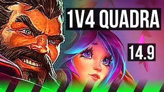 GRAVES vs LILLIA JGL  1v4 Quadra Dominating  NA Master  149 [upl. by Synned]